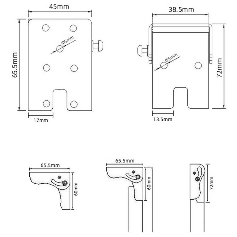 ZENGD Foldable Folding Table Leg Bracket Corrosion Resistance Table Connector Folding Table Legs Hinges Hardware Accessories Metal Sofa