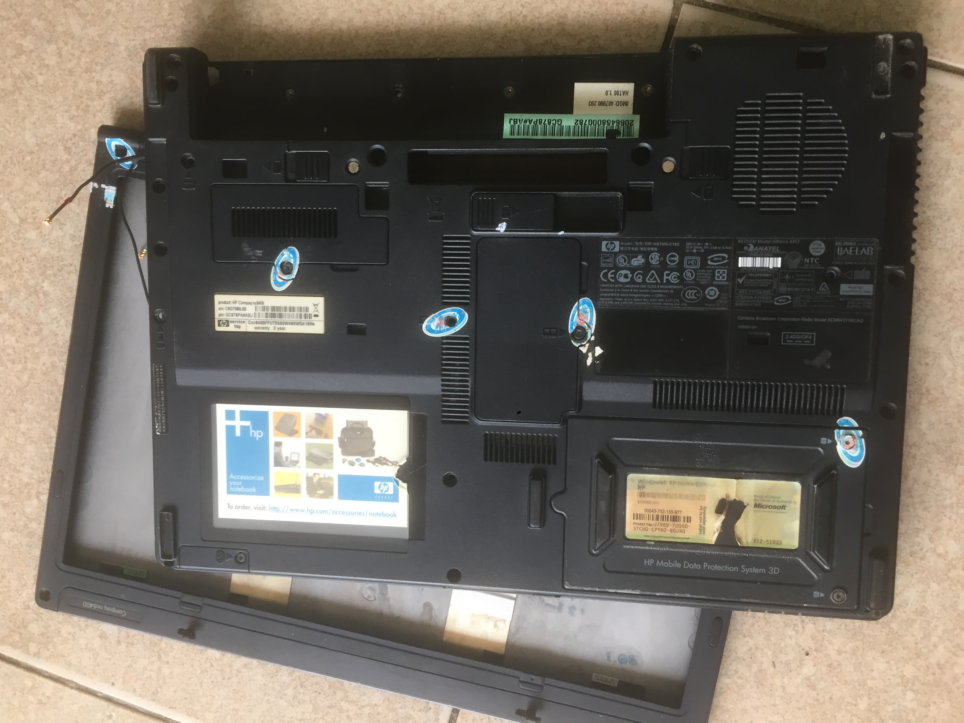 Bộ vỏ laptop Hp compad CN6400