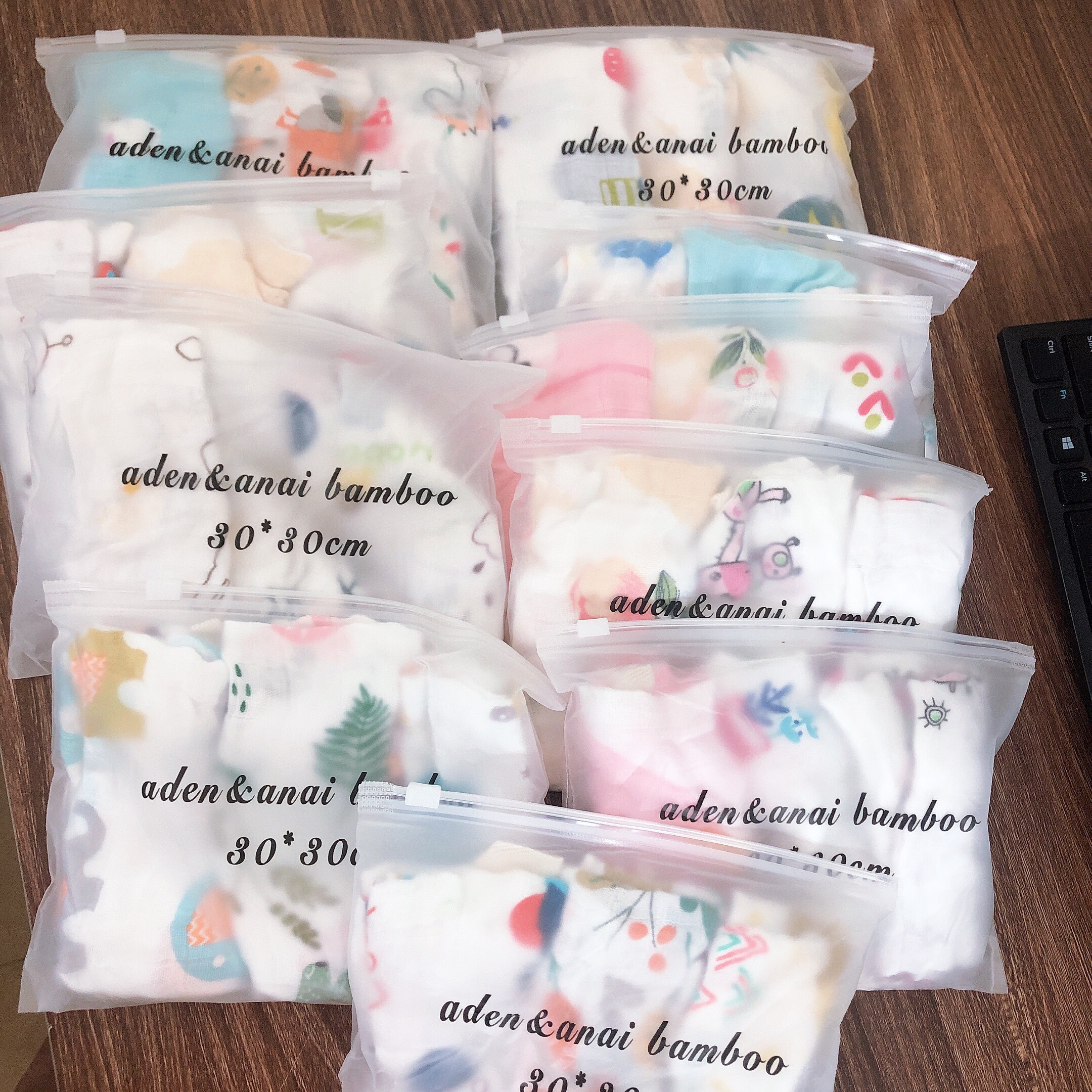 Sét 3 khăn sợi tre cho bé