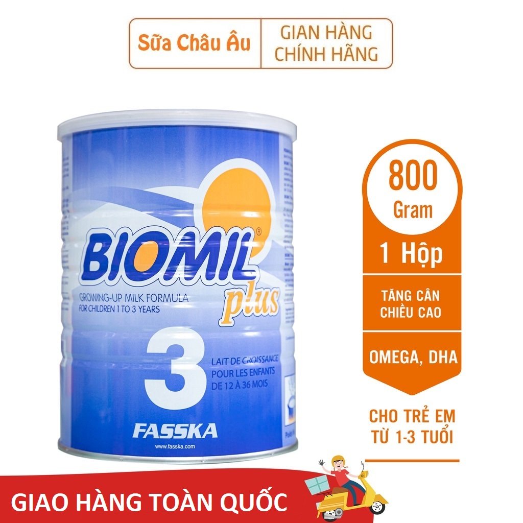 Chia sẻ Sữa bột sinh học Biomil Plus 3 nhập khẩu Pháp 800g