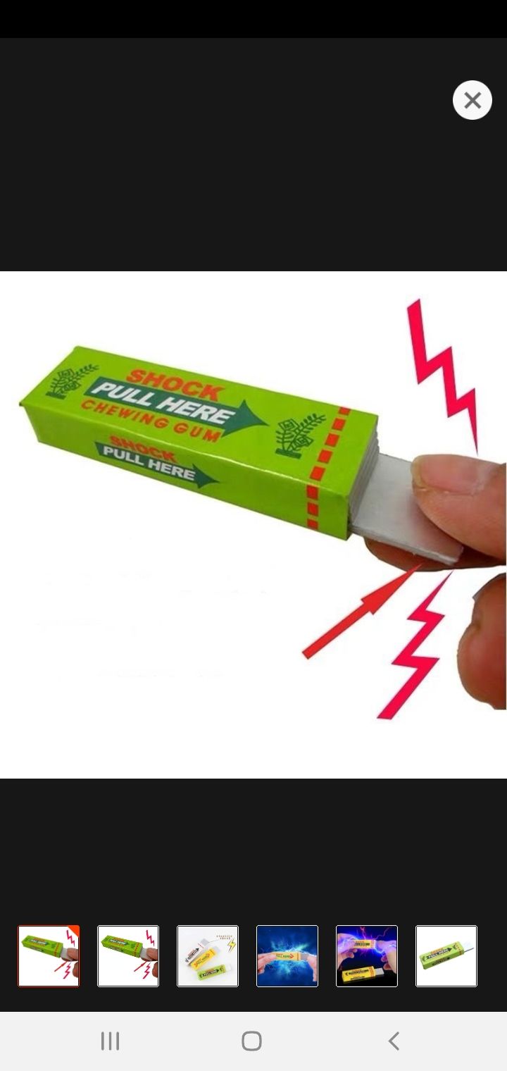Funny Elecktric Shocking Shock Chewing Gum Mud Tricks Joke toy Gadget-1 Piece.