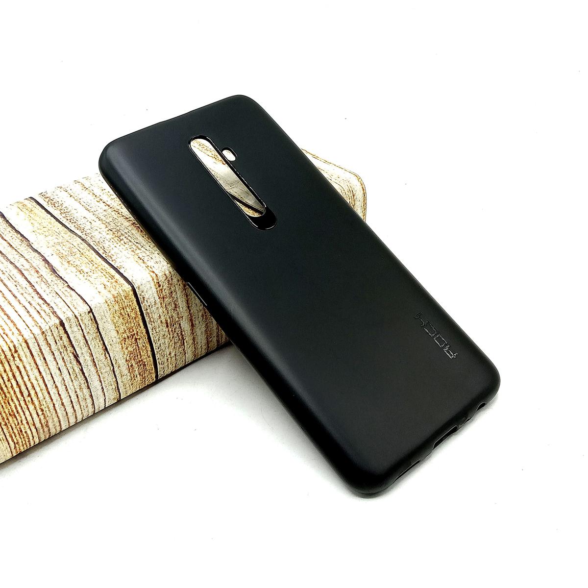 Oppo Reno 2F Back Cover Black Soft Rock Style Case For Oppo