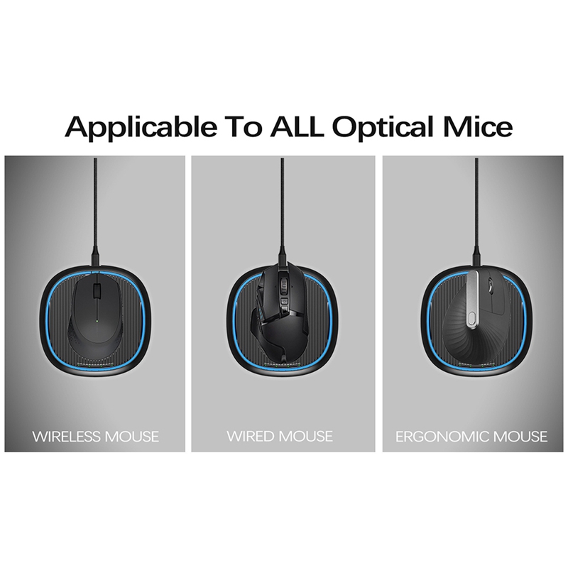 Mouse Movement Simulator Timer Mouse Jiggler Mouse Mover Driver Free with 7 RGB Lights Mouse Movement Simulation