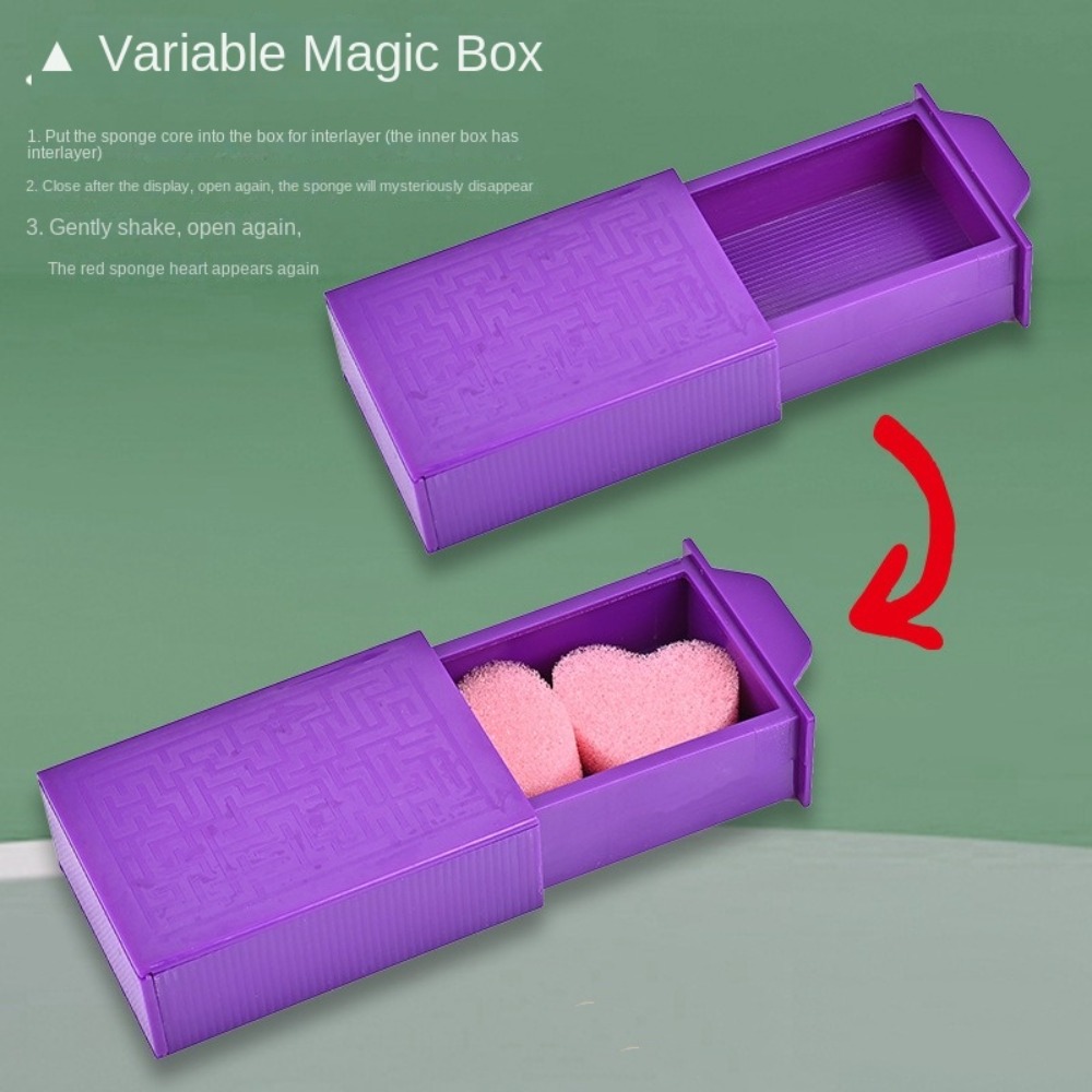 Portable Magic Purple Magic Box Plastic Trick Performance Magic Show ...