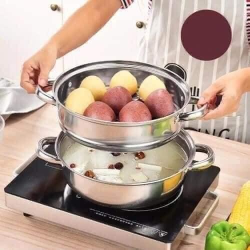 NỒI HẤP INOX 2 TẦNG ĐA NĂNG