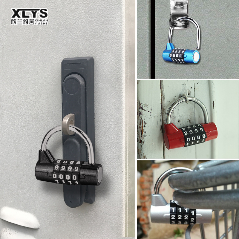 position horizontal large character gym lock, locker cabinet, cabinet password lock, padlock, combination lock