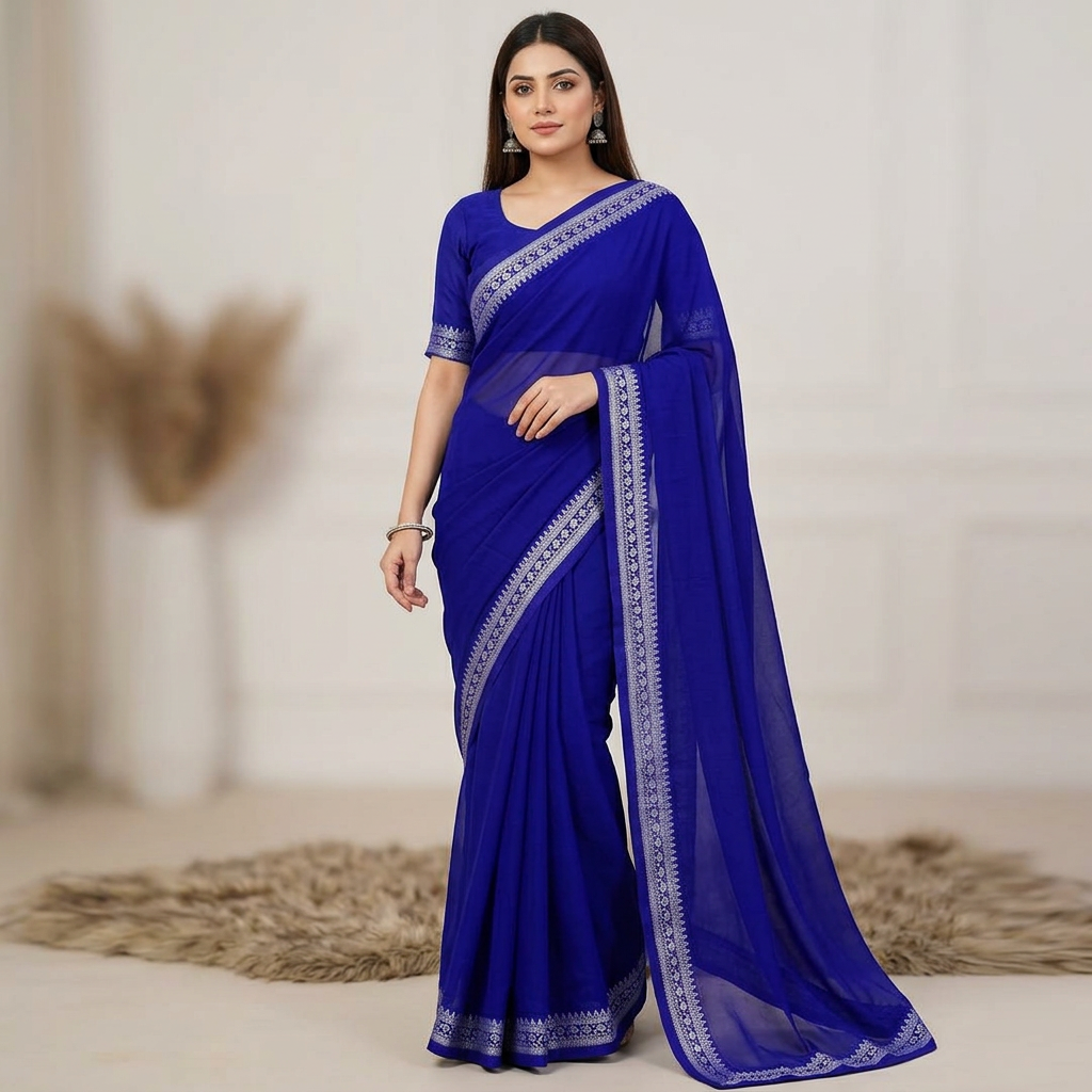 Fashionable Tangail Tat HalfSilk Arong Saree for Women