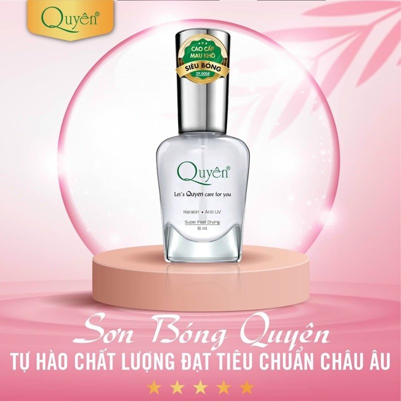Sơn Bóng Mau Khô Cao Cấp Quyên 16ml