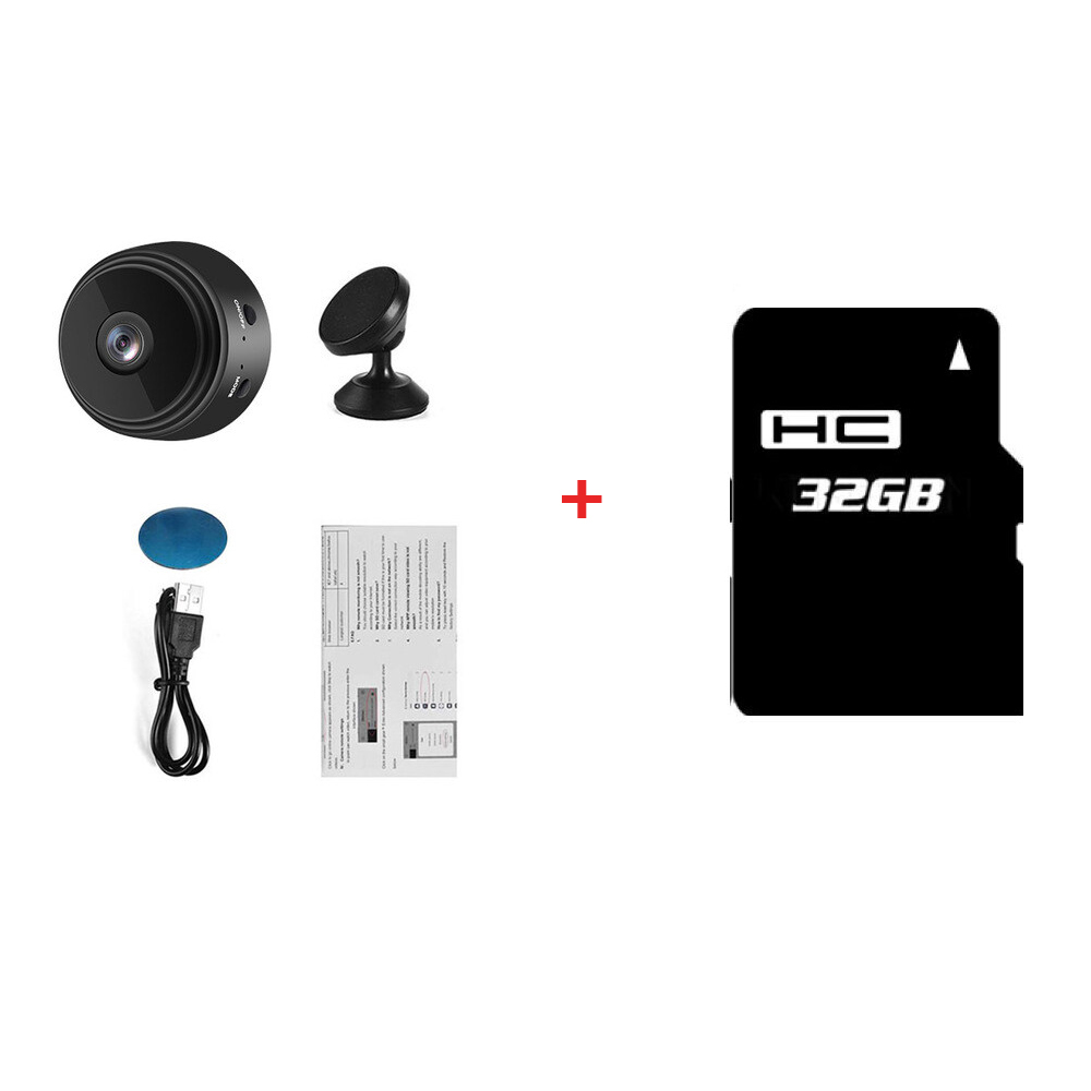 KEBETEME Mini Camera WiFi Camera 1080p HD IR Night Vision Wireless Camera Remote Monitor Mini