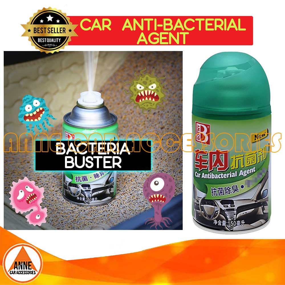 Car AntiBacterial Agent 150mL Odor Eliminator Bacteria Buster Anti