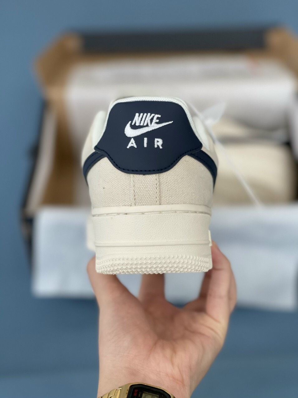 Giày N.IKE af1 Navy ( full box + bill + tất )