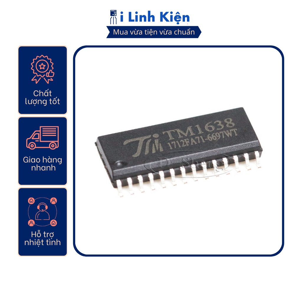 TM1638 IC quét led và phím bấm chất lượng tốt