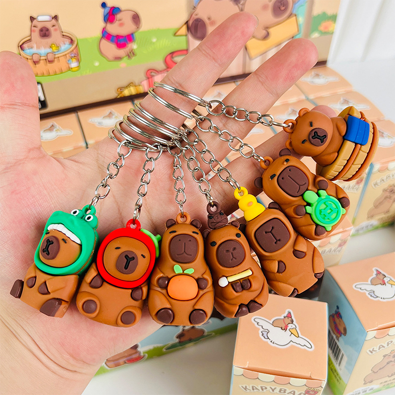 Cartoon%20Capybara%20Blind%20Box%20Keychain%20Kawaii%20Figure%20Random%20Box%20Doll%20Pendant%20Gifts%20New%20Surprise%20Gift%20YUNSHUO%20-%20Image%202