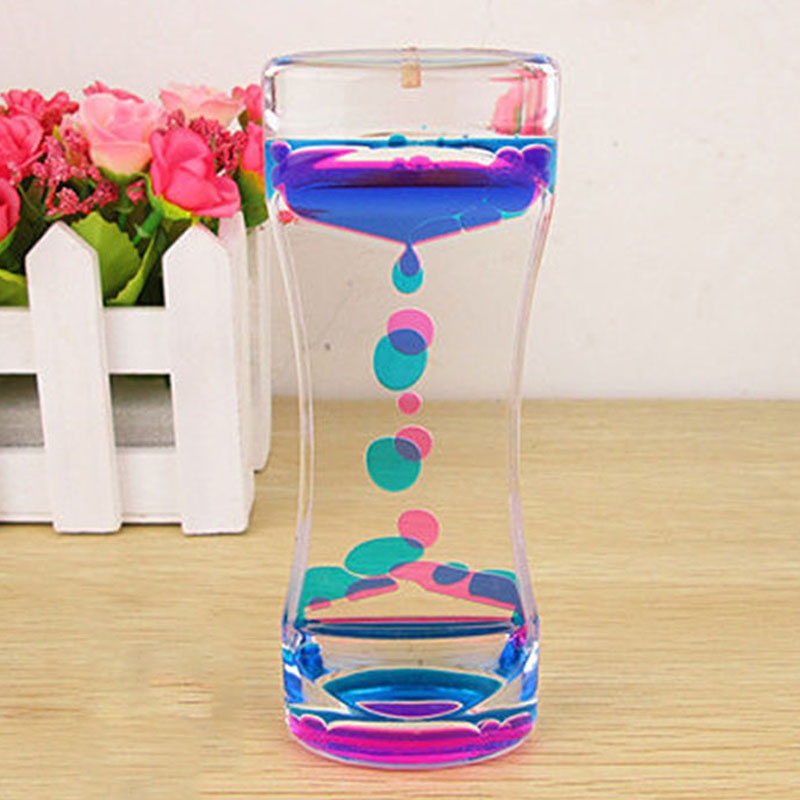 Oil Based Visual Timer 【New Trend】Floating Color Mix Illusion Timer Liquid Motion Visual Slim ...