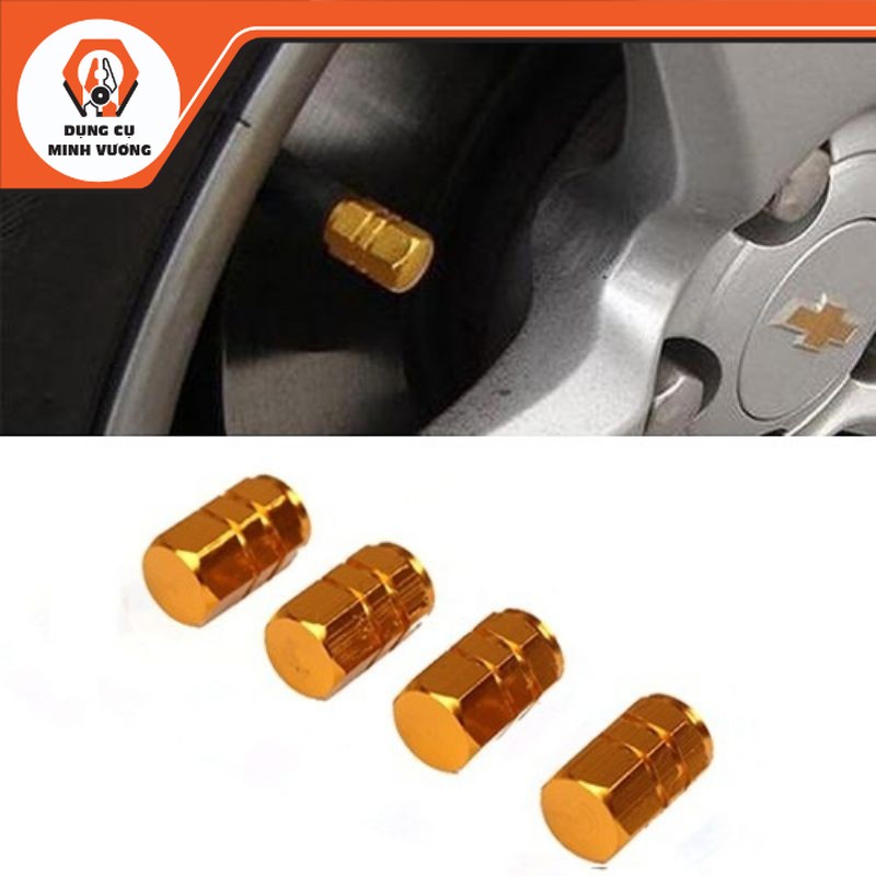 Set 4 Nắp van lốp ô tô xe hơi _ [Dụng Cụ Minh Vương]