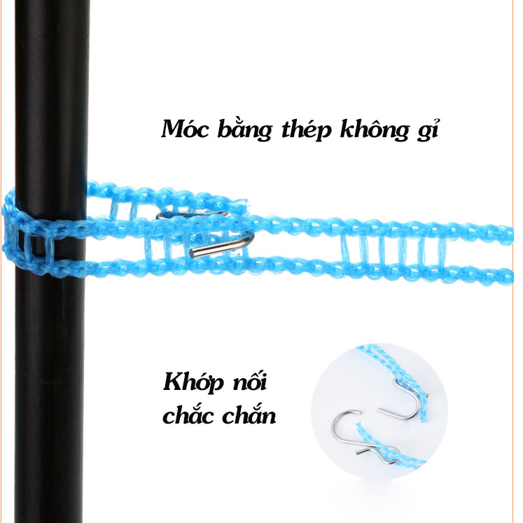 Dây phơi quần áo thông minh không cần cặp cuộn 5m, Huy Linh