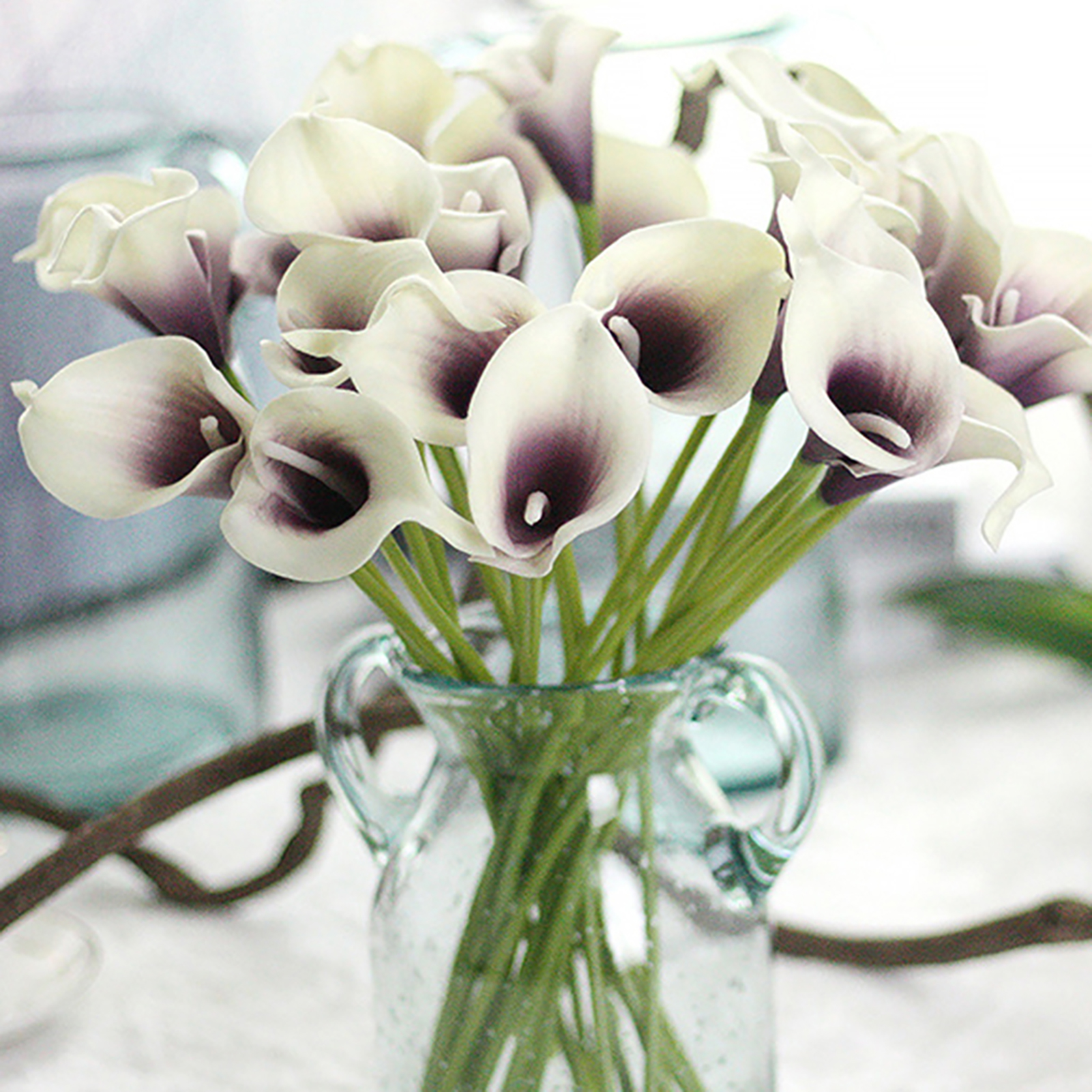1Pc Artificial Calla Lily Flower Bridal Bouquet Wedding Home Romantic Decor