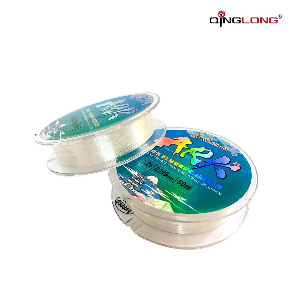 Cước QingLong 100% Fluorocarbon ARK 50m làm thẻo câu đài