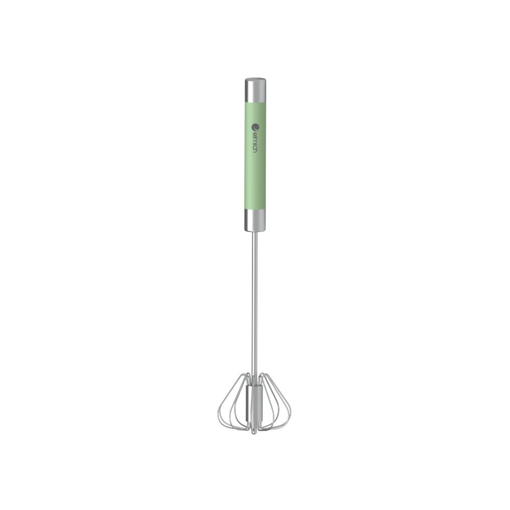 Dụng cụ đánh trứng tự xoay inox Elmich EL8414, Hàng chính hãng, chất liệu inox, cán dài - JoyMall