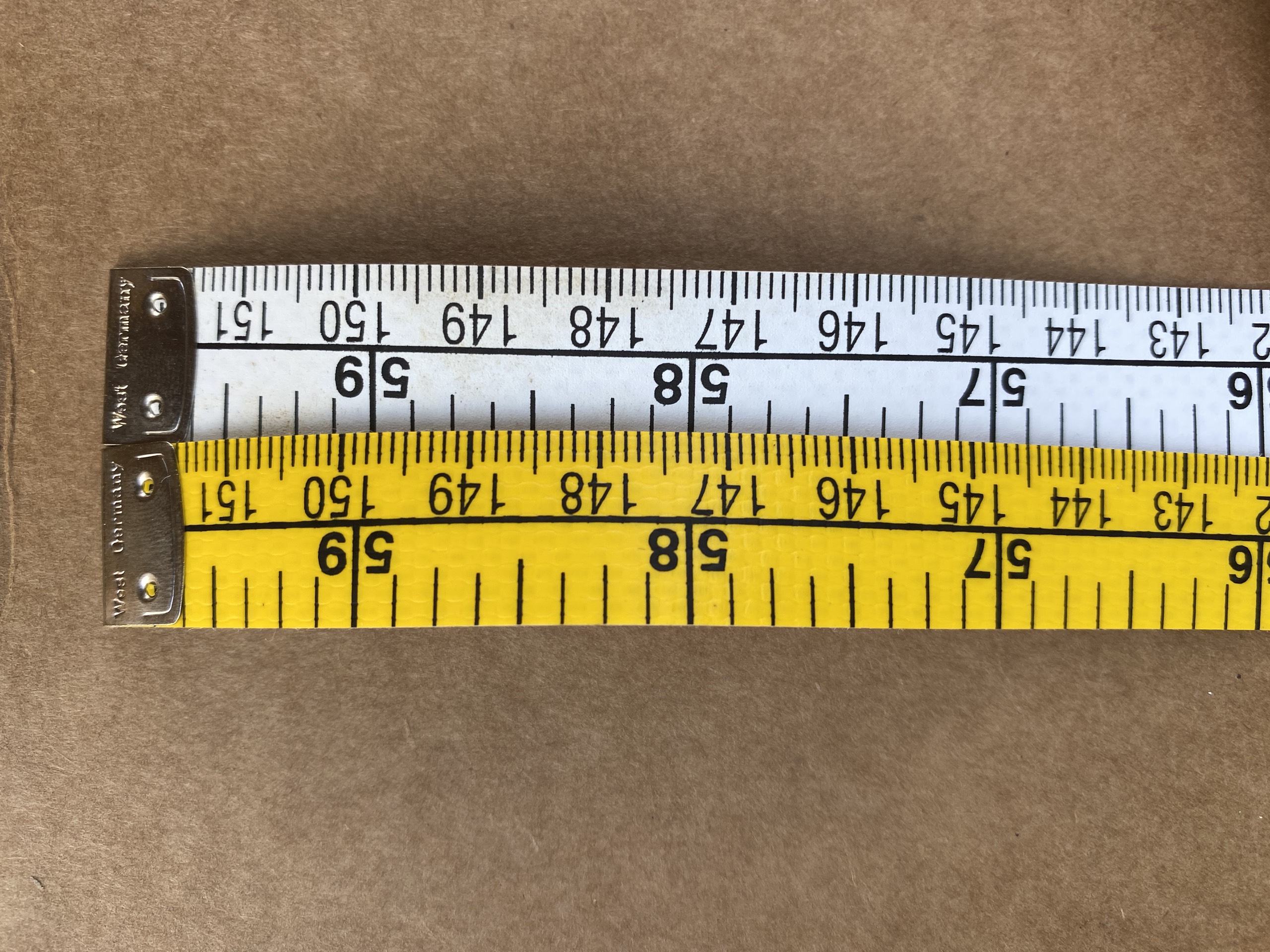 Thước dây sợi dệt bảng nhỏ 1.5cm dài 1m5 bên cm bên inch