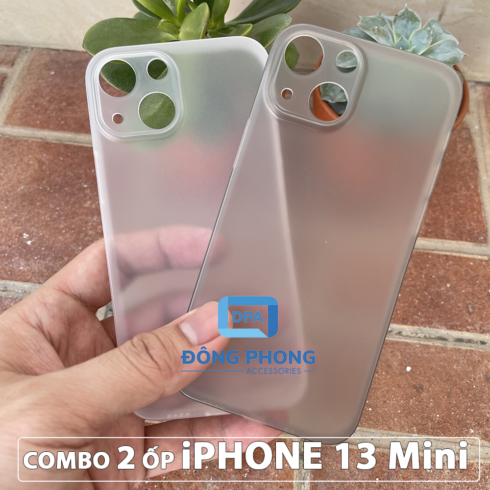 Combo 2 Ốp Lưng Trong Nhám Unibody iPhone 13 Mini Siêu Mỏng