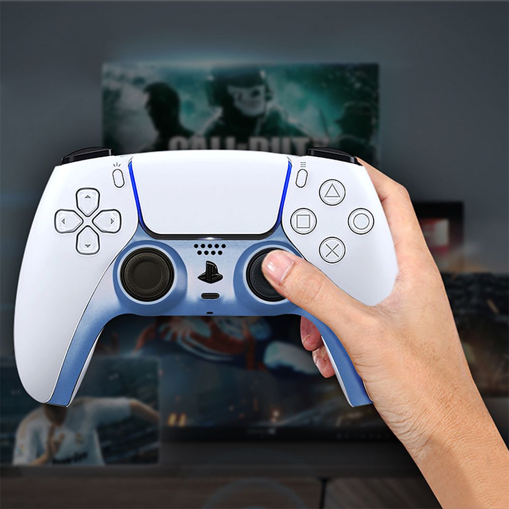 CALDE for PS5 Controller Joystick Gamepad Cover Housing Shell Game Controller Case for PS5 Handle Decorative Strip Decorative Shell Decoration Cover Trim Strip