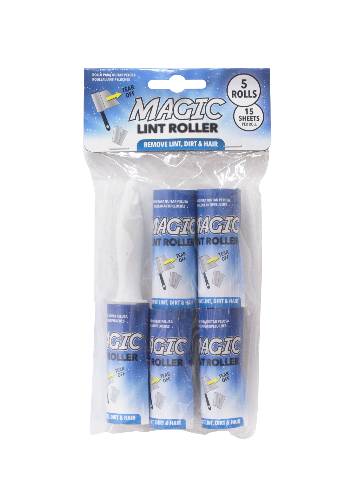 Bộ 5 Cuộn Lăn Bụi Quần Áo Đa Năng Uncle Bills BL0095 (Mỗi Cuộn 7.5 x 8.5cm)