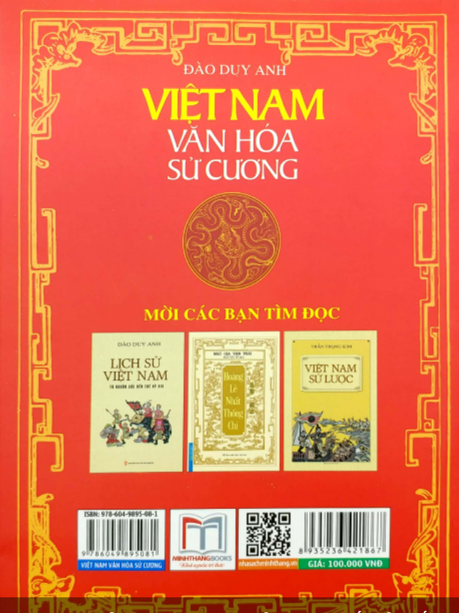 Việt Nam văn hóa sử cương (in theo bản 1938 , xuất bản Bốn Phương)