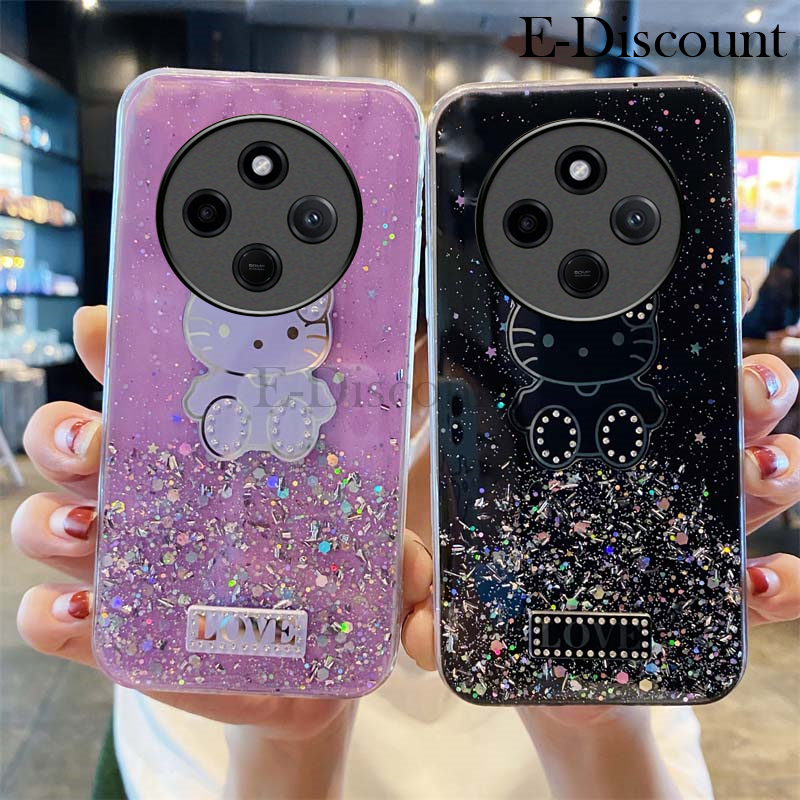 New Phone case Redmi 14C Back cover Sparkling Star Shell Kitty Cartoon Cute Soft Silicone Anti Drop for Xiaomi Redmi 14C case.