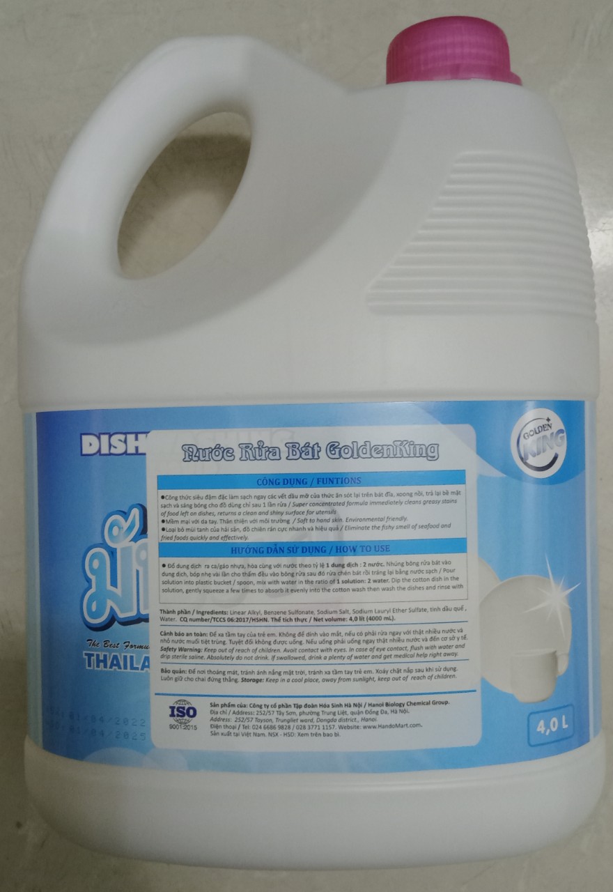 Nước rửa bát GOLDEN KING 4L (Hương quế)