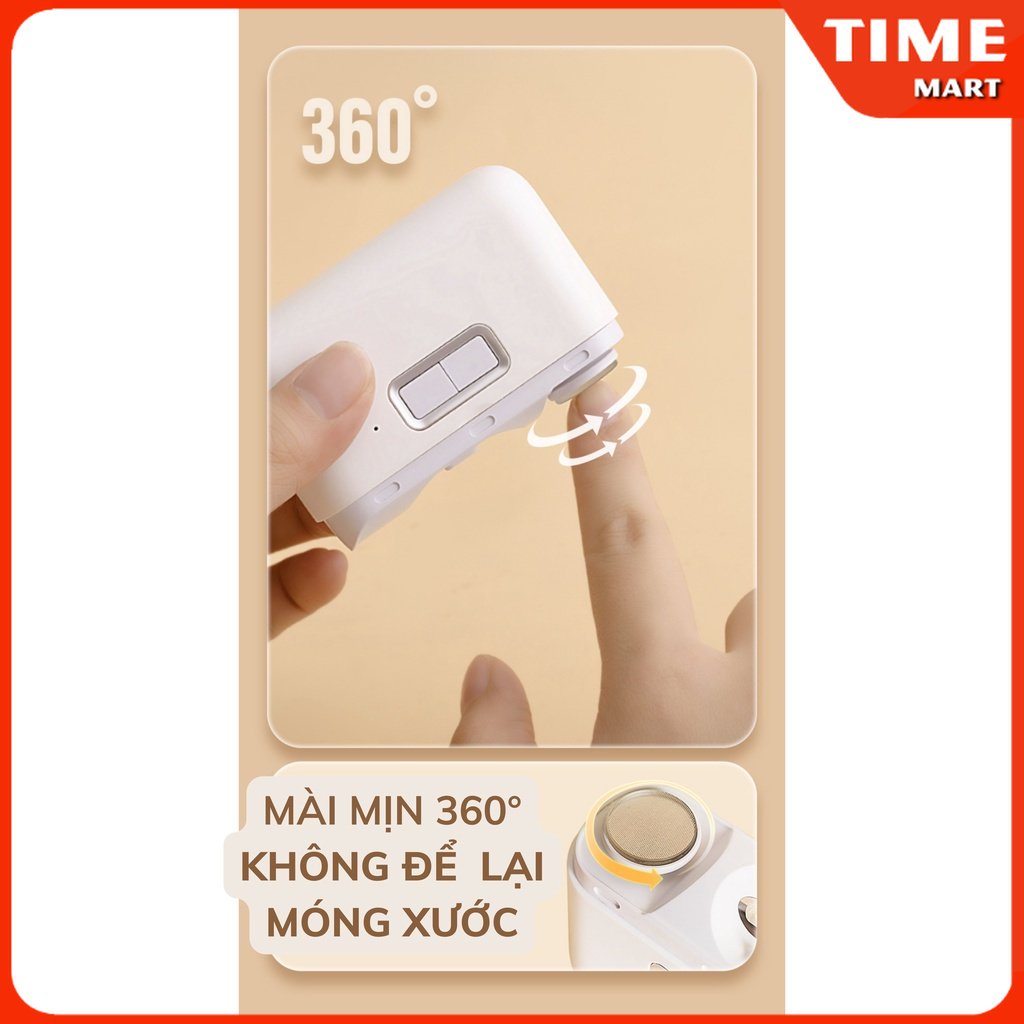 [ CHÍNH HÃNG ] Máy cắt dũa móng Pro, cắt móng tay dũa nano, chà móng sước, làm bóng [ TIME_MART]