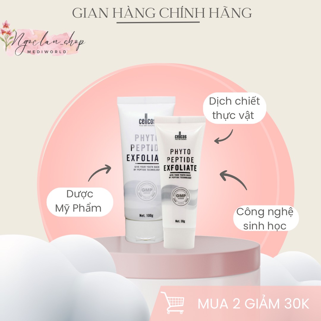 (Sỉ Spa) Tẩy tế bào PHYTO PEPTIDE EXFOLIATE MEDIWORLD 100g