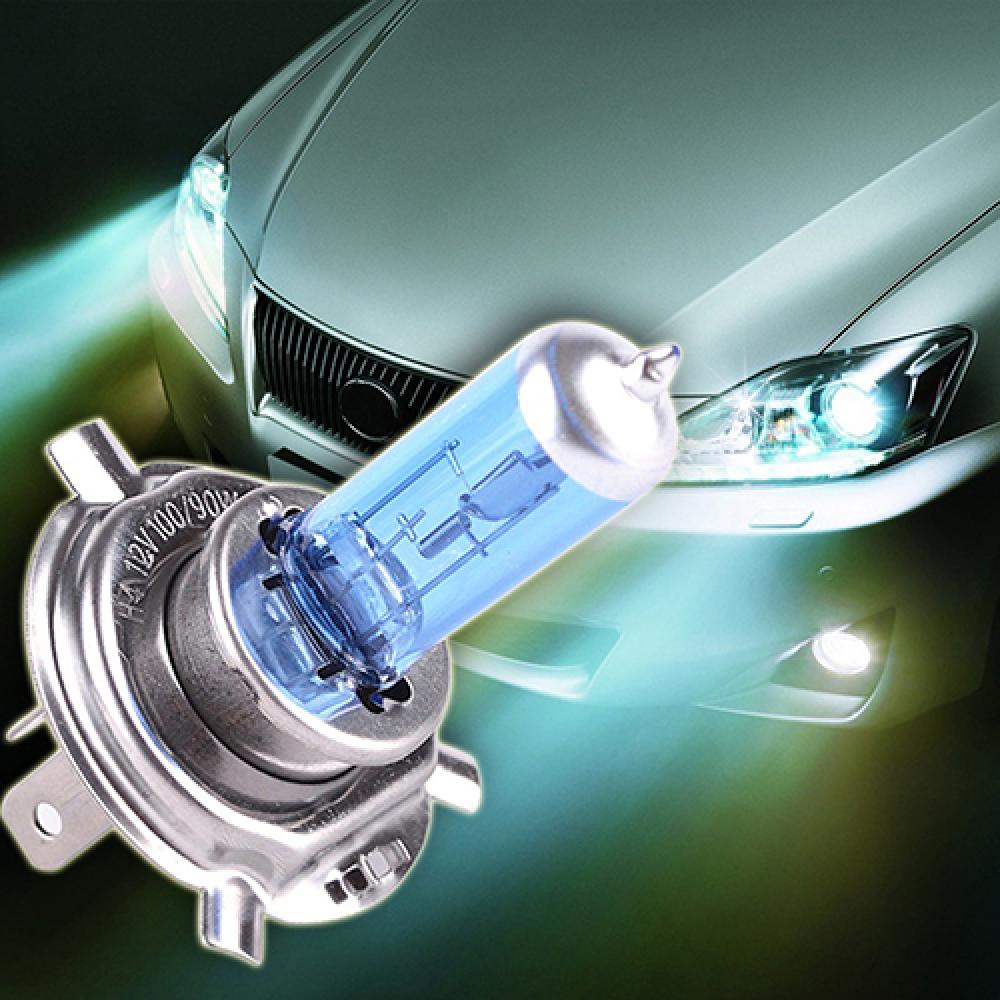 【HOT】 Car Headlight Bulb White H4 100/90W 12V High Low Beam Headlight Bulbs