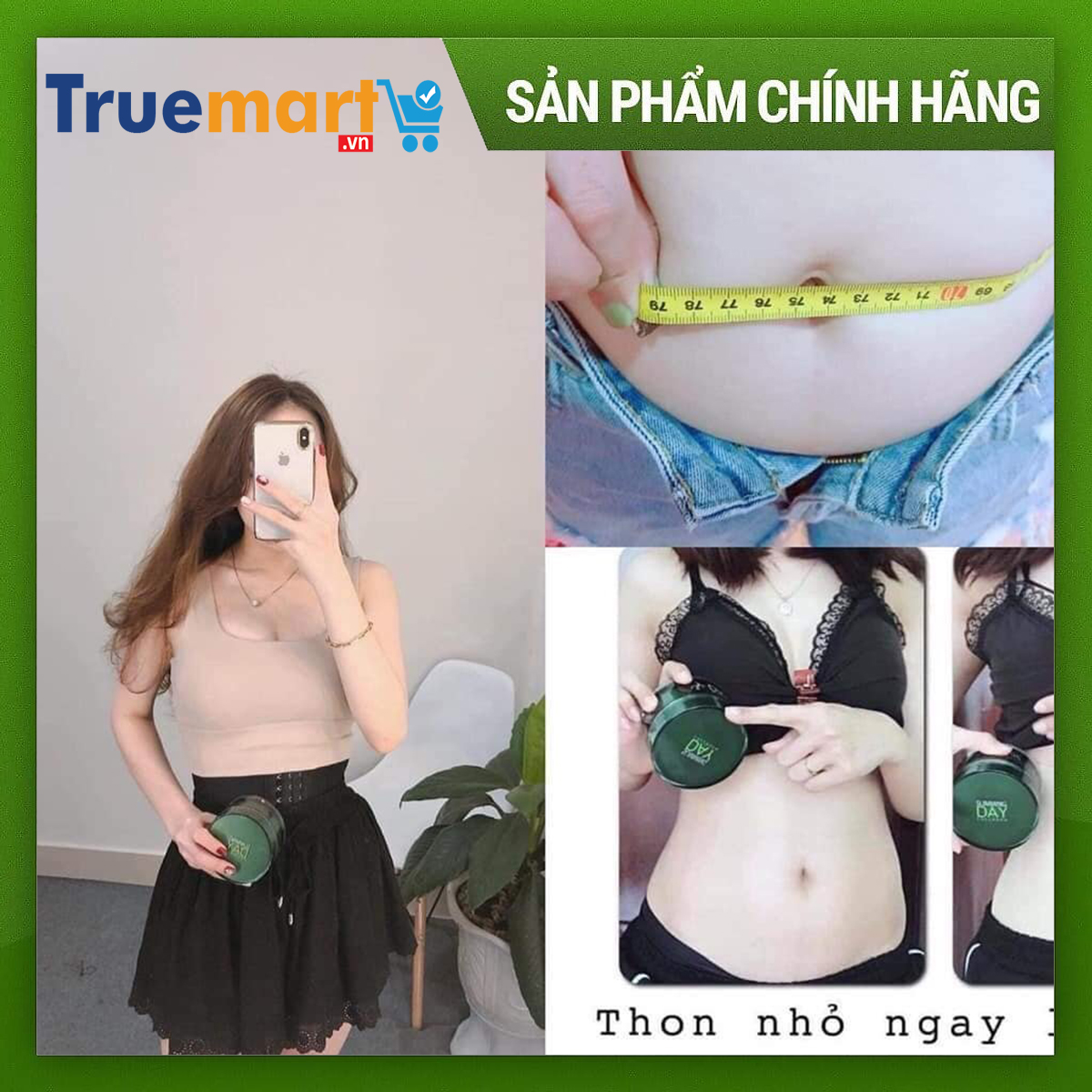 Bộ đai định hình tan mỡ, mờ rạn Slimming day collagen (SDC)