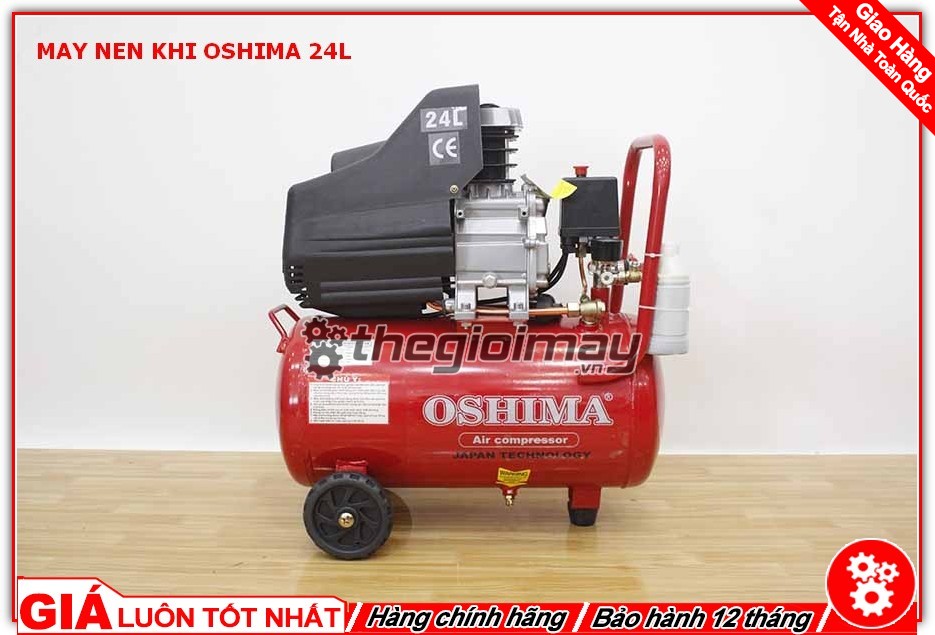 [HCM]Máy nén khí trực tiếp oshima 24l