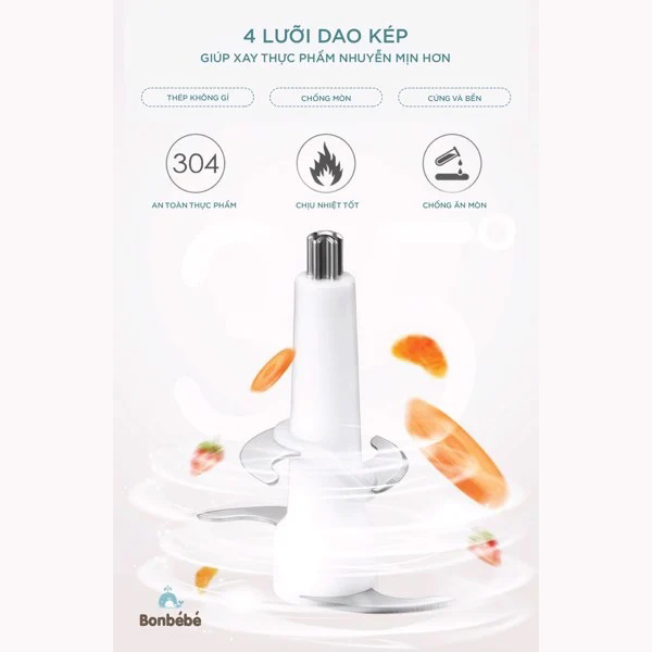 [Freeship] Máy Xay Ăn Dặm Đa Năng BONBÉBÉ BB-03