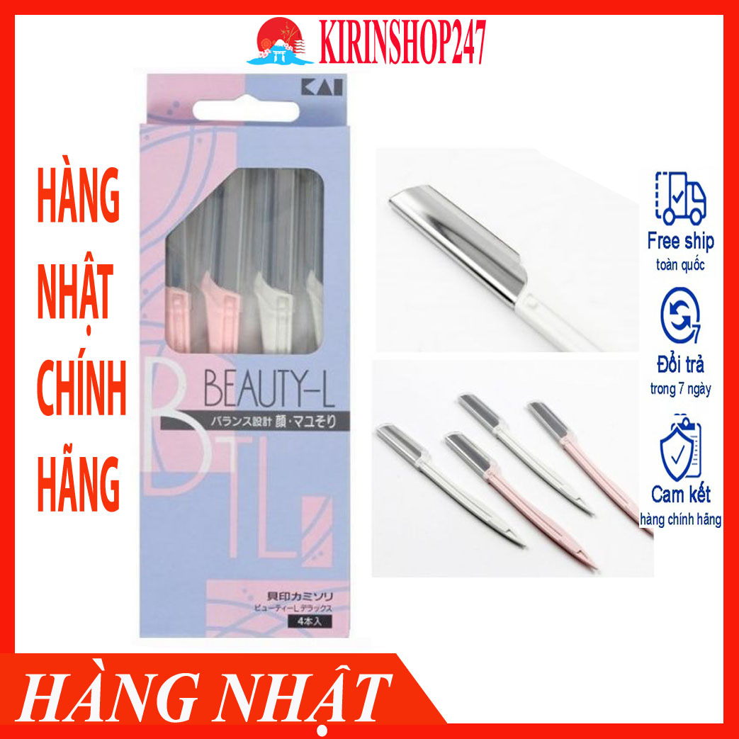 Set 4 dao cạo cho nữ KAI