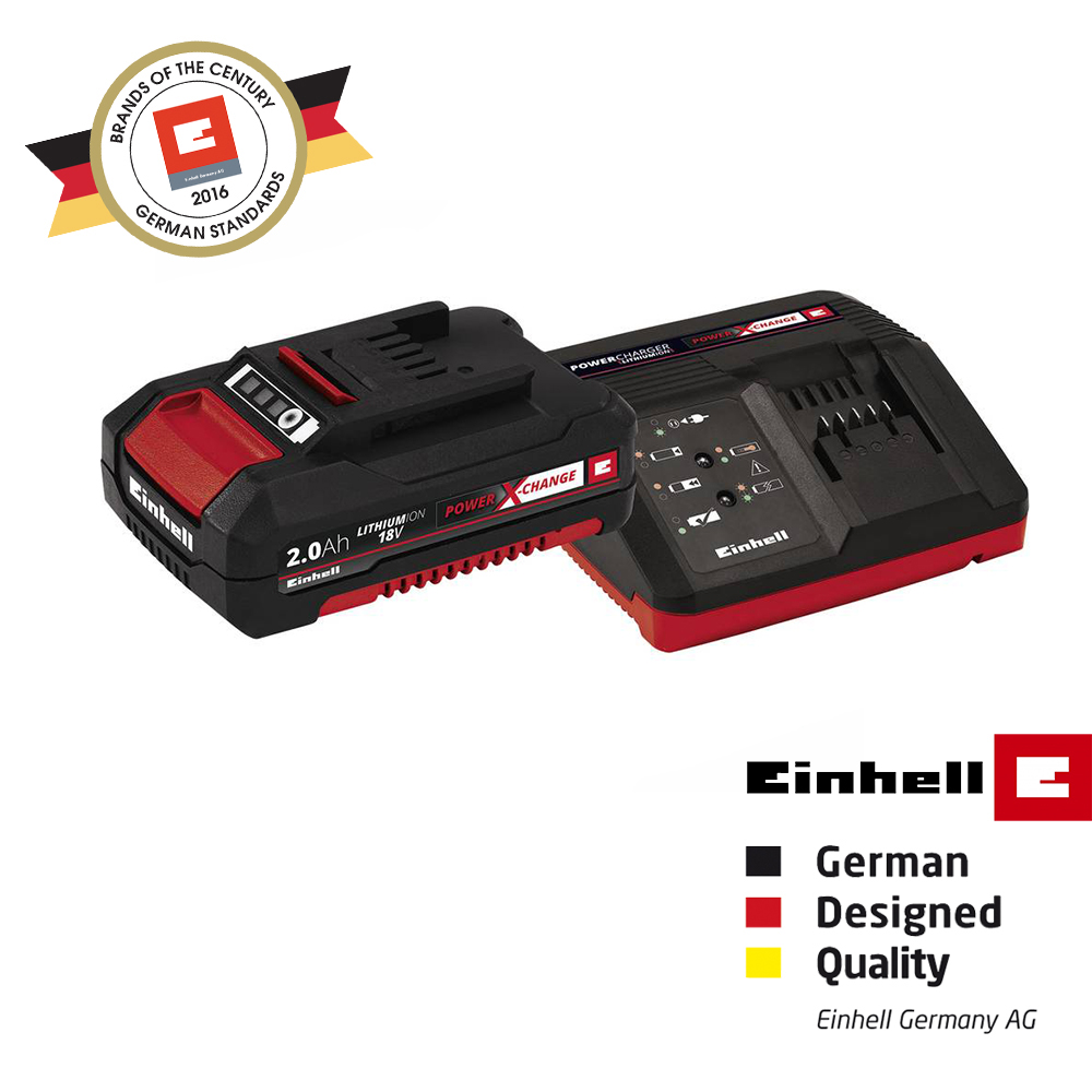 Einhell Power-X-Change Starter Kit (18V) Battery Charger Set For