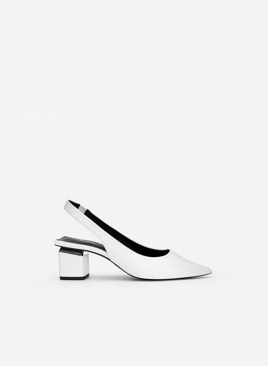 Vascara GIÀY SLINGBACK BÍT MŨI NHỌN GÓT TRỤ CUT-OUT - BMN 0531