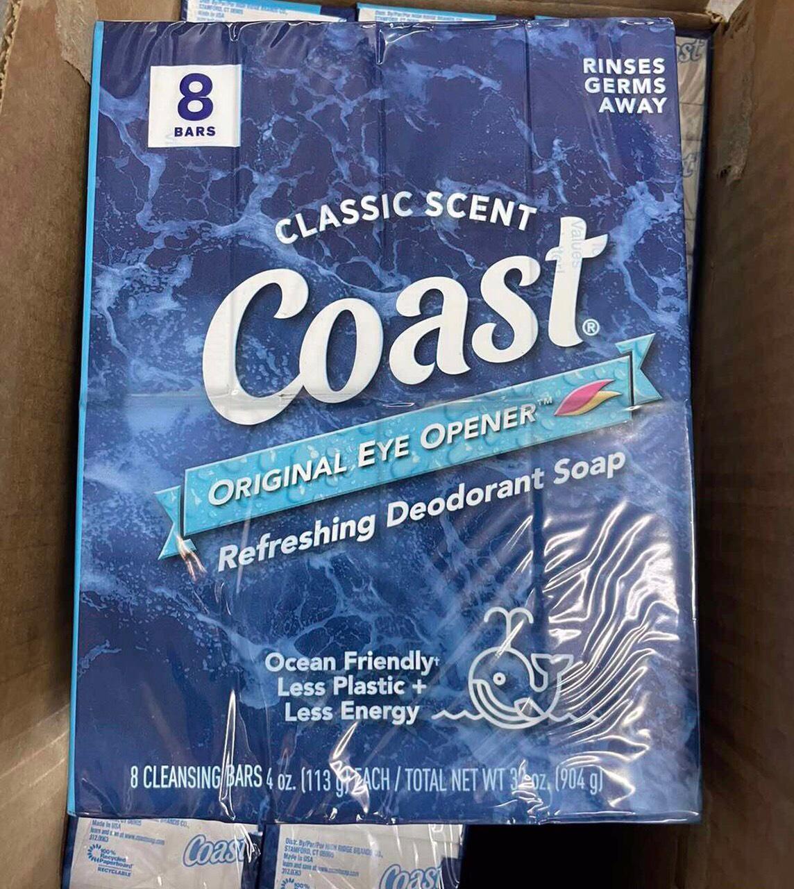 Combo 8 Cục Xà Phòng COAST CLASSIC SCENT 113G – Mỹ