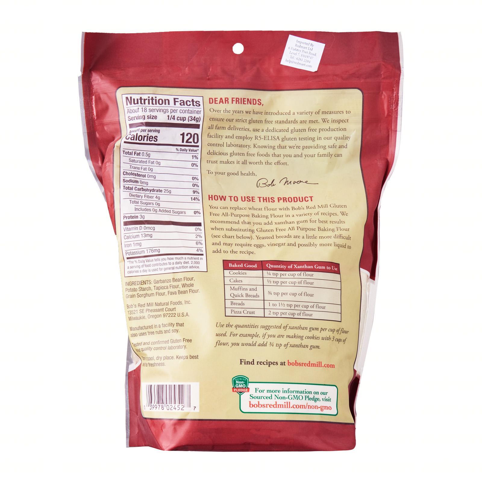 Bobs Red Mill All Purpose Baking Flour Lazada Singapore