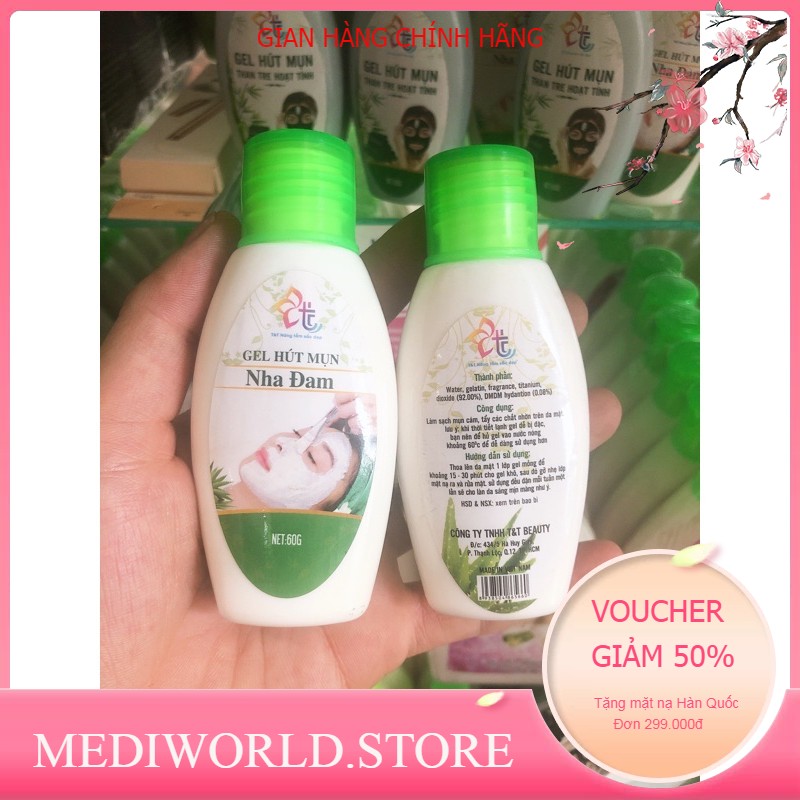 Gel lột mụn T&T 60g (Nha đam, Than hoạt tính) - Chính Hãng