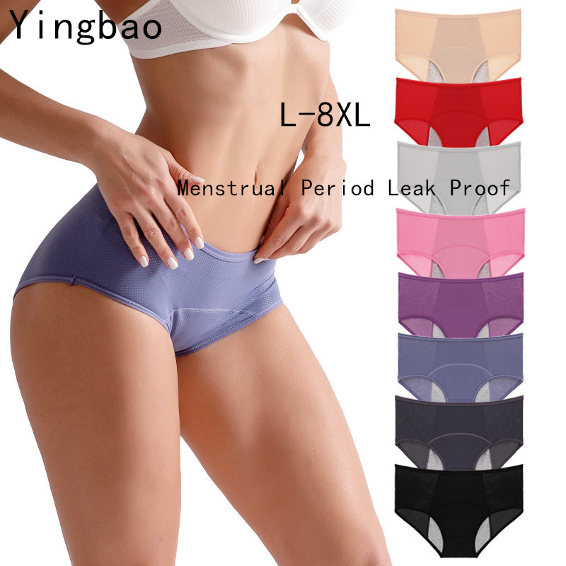 Yingbao L-4XL Menstrual Period Panties Women Physiological