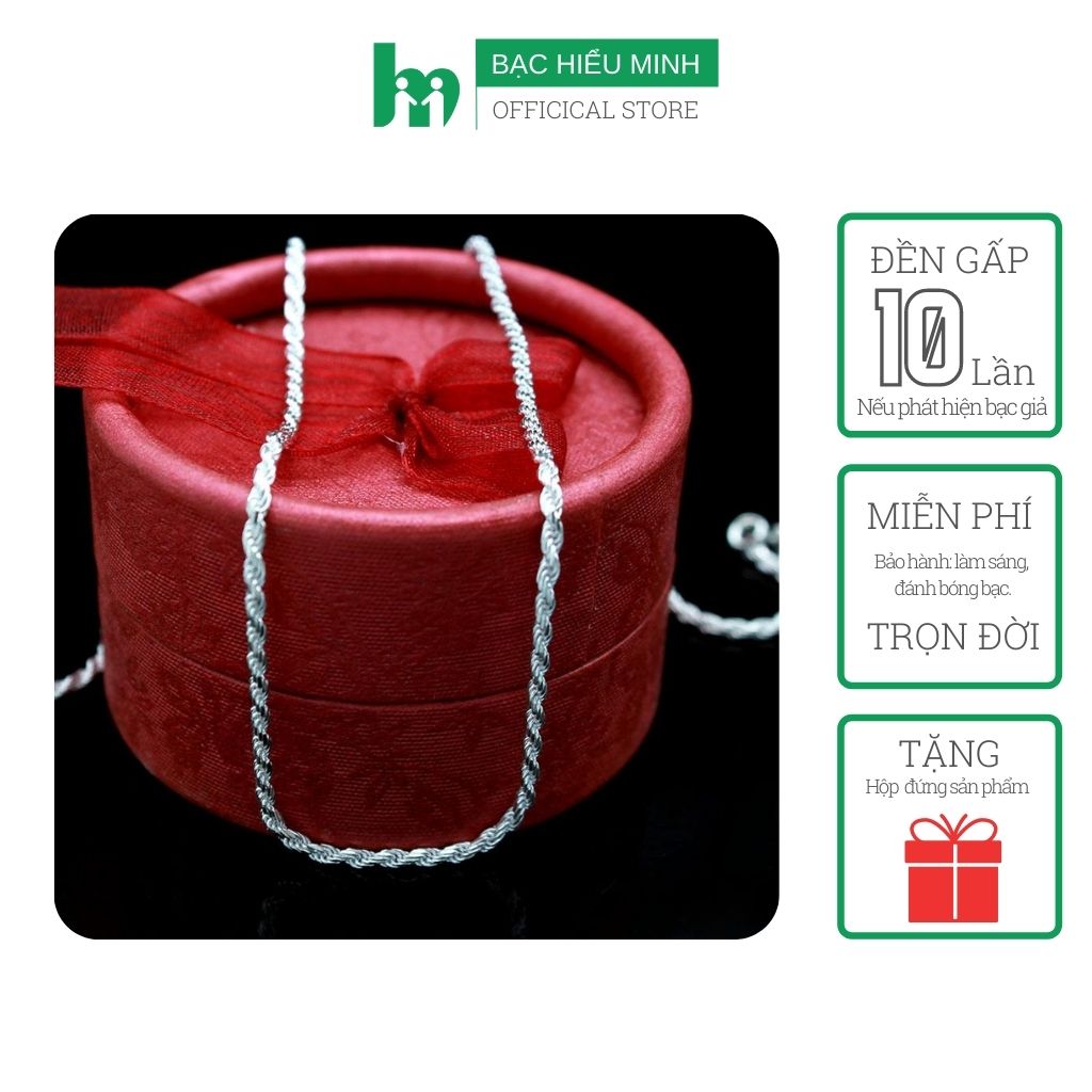 Dây chuyền BẠC HIỂU MINH dmd255 bạc ý