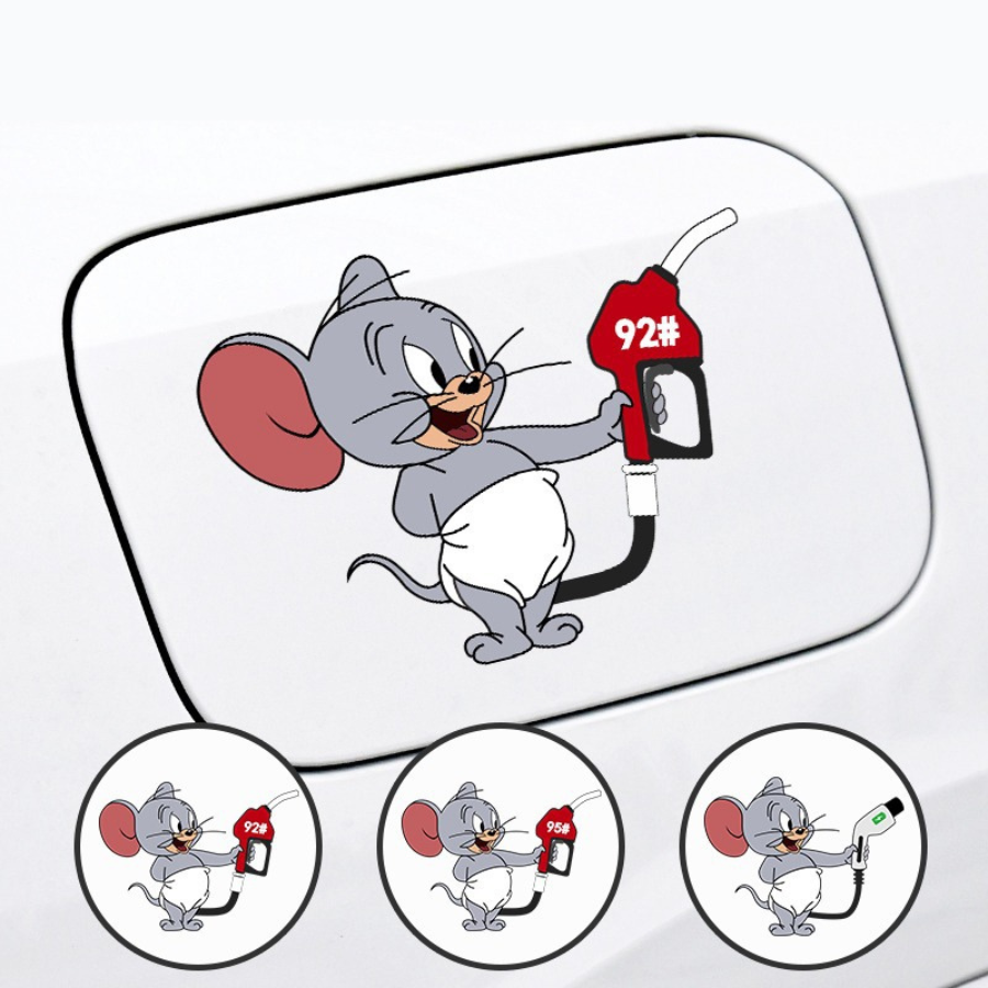 Decal Dán Xe nắp bình xăng Jerry