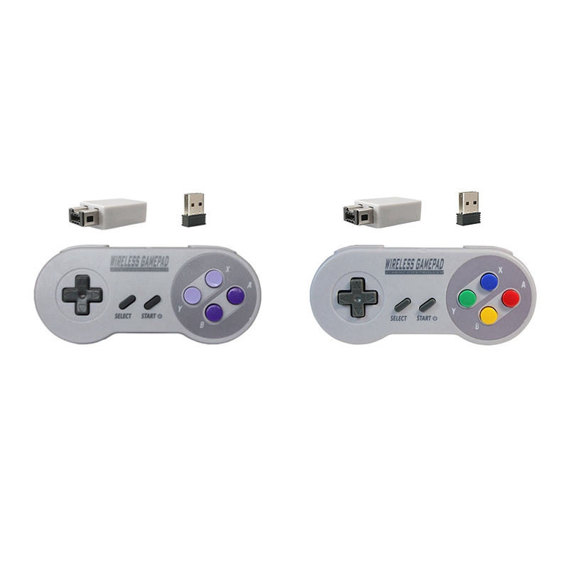 Game Controller Wireless 2.4G Gamepad Joypad Joystick Compatible for SNES Mini PC Windows NS Switch