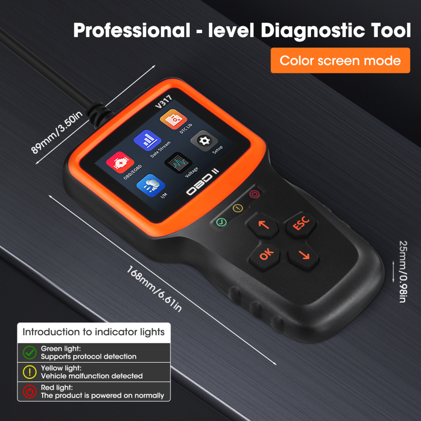 Car OBD2 Scanner Code Reader Engine Fault Code Reader Scanner CAN Diagnostic Scan Tool