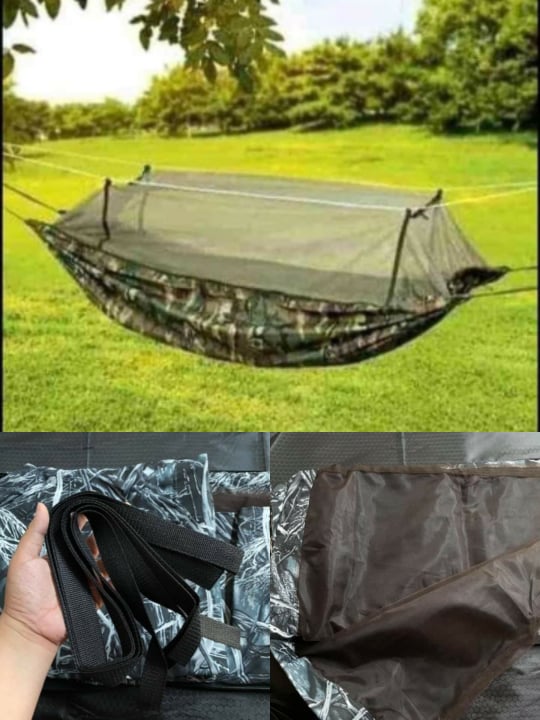7ft Military Hammock/ Military Duyan with Mosquito Net Lazada PH