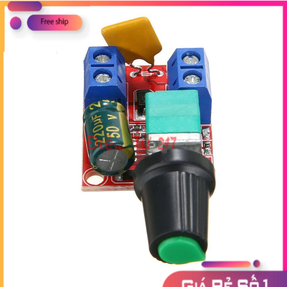 Module Điều Khiển Động Cơ PWM 5A 3V-35V (Chiết Áp Công Tắc)