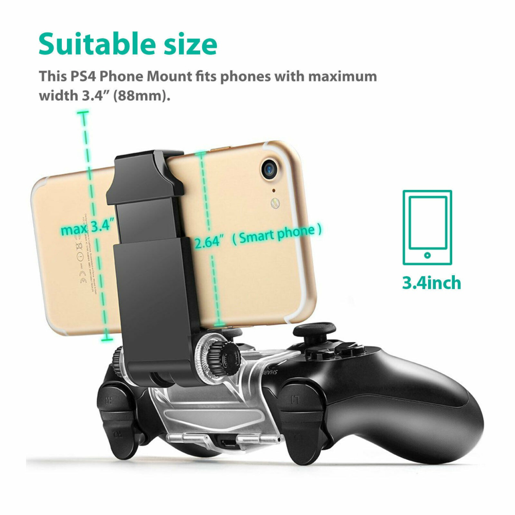 【Ready Stock】PS Giá Đỡ Kẹp Điện Thoại Thông Minh 4 Di Động Bộ Điều Khiển Chơi Game PS4 Slim Pro 4 Với USB